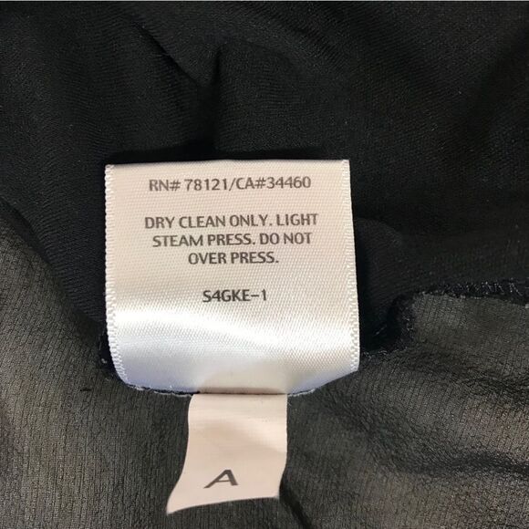 EILEEN FISHER Black Sheer Silk Long Sleeve Tunic Top Jersey Classic Size‎ Small - Picture 8 of 11